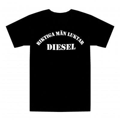 T-shirt Riktiga män luktar diesel