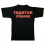 T-shirt Röd Traktor Landskap Bak